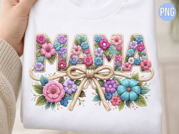 Mama Embroidery Floral Texture PNG: A Designer's Review