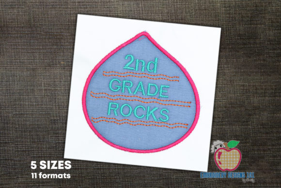 Review: 2nd Gade Rocks School Applique for Etsy