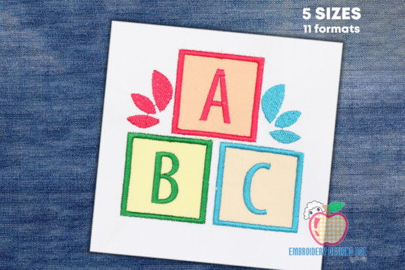 Review: Applique Design of ABC Blocks for Gifts