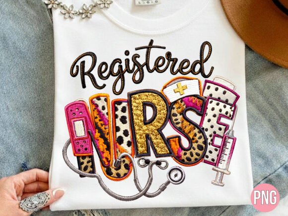 Review: Registered Nurse Embroidery Style PNG for Etsy Shops