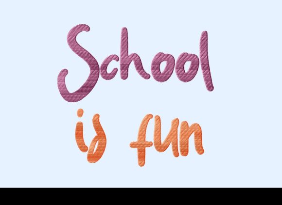 School is Fun: A Seller's Review for Etsy Embroidery